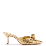 Mini Valerie Pump In Gold Metallic Leather