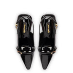 Ines Hi Pump in Black Patent Leather