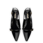 Ines Flat In Black Patent Leather