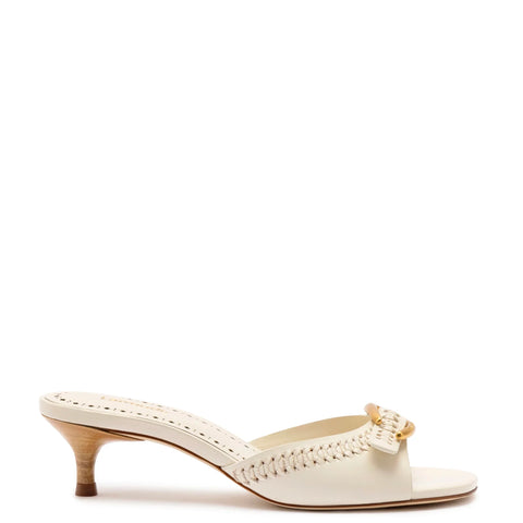 Verona Mule In Ivory Leather