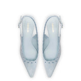 Florence Broderie Pump In Maya Denim