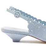 Florence Broderie Pump In Maya Denim