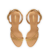 Milanina Mini Sandal In Tan Leather