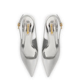 Loulou Pump In Silver Specchio