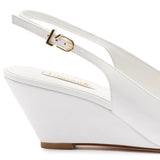 Loulou Pump In White Patent Leather