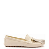 Joy Mocassin In Ivory Leather