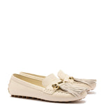 Joy Mocassin In Ivory Leather