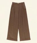 LAWRENCE PANT -- BROWN HERRINGBONE