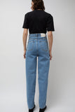 Les Coyotes de Paris Carrot Leg Trousers in Classic Denim Blue