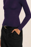 RUMER FITTED CASHMERE TURTLENECK