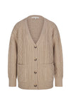 ROWENA CABLE KNIT CASHMERE CARDIGAN