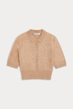 MAISIE BRUSHED CASHMERE COLLARED SWEATER