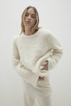 NIMAH TEDDY CREWNECK SWEATER