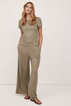 DEVIN LINEN WIDE LEG PANTS