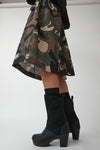 No.6 9" Pull On Shearling Clog Boot on High Heel in Black Suede on Black Base