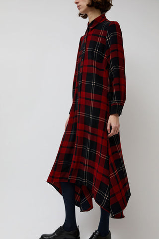 No.6 Campden Dress in Red and Navy Plaid