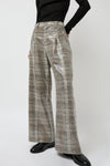 No.6 Kent Pant in Brown Sequin