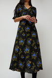 No.6 Luisa Dress in Black Large Bouquet