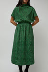 No.6 Willa Dress in Emerald Glitter Print