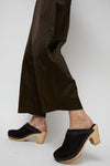 No.6 Dakota Shearling Clog on High Heel in Brindle