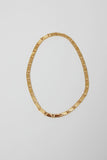 Numbering Rectangle Chain Link Necklace in Gold