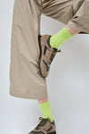 Rototo Chunky Ribbed Socks in Lime