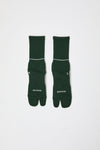 Rototo Merino Tabi Socks in Dark Green