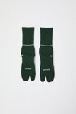 Rototo Merino Tabi Socks in Dark Green