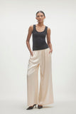 EVAN SILK WIDE LEG PANT