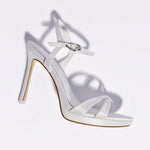 Angelina Sandal In White Satin