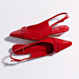 Franca Pump In Scarlet Patent Leather