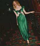 VEDA DRESS -- EMERALD IVY