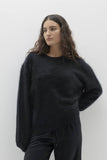 AGNES BRUSHED CASHMERE CREWNECK SWEATER