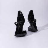 Blair Block Pump In Black Patent