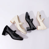 Blair Block Pump In Black Patent