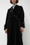 épingler Trigonal Fall Coat in Black Velvet